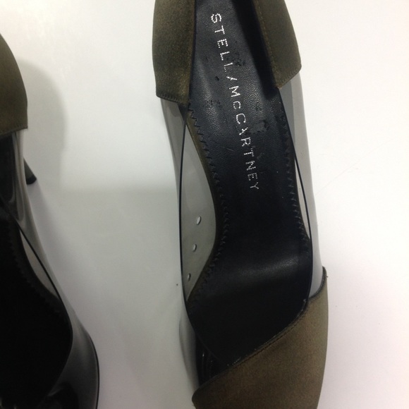 Stella McCartney Vegetarian Friendly Green Heels - Picture 8 of 9